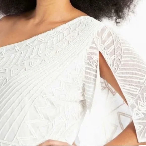 NWT Bridal Eloquii White One Shoulder Jumpsuit - Picture 13 of 14